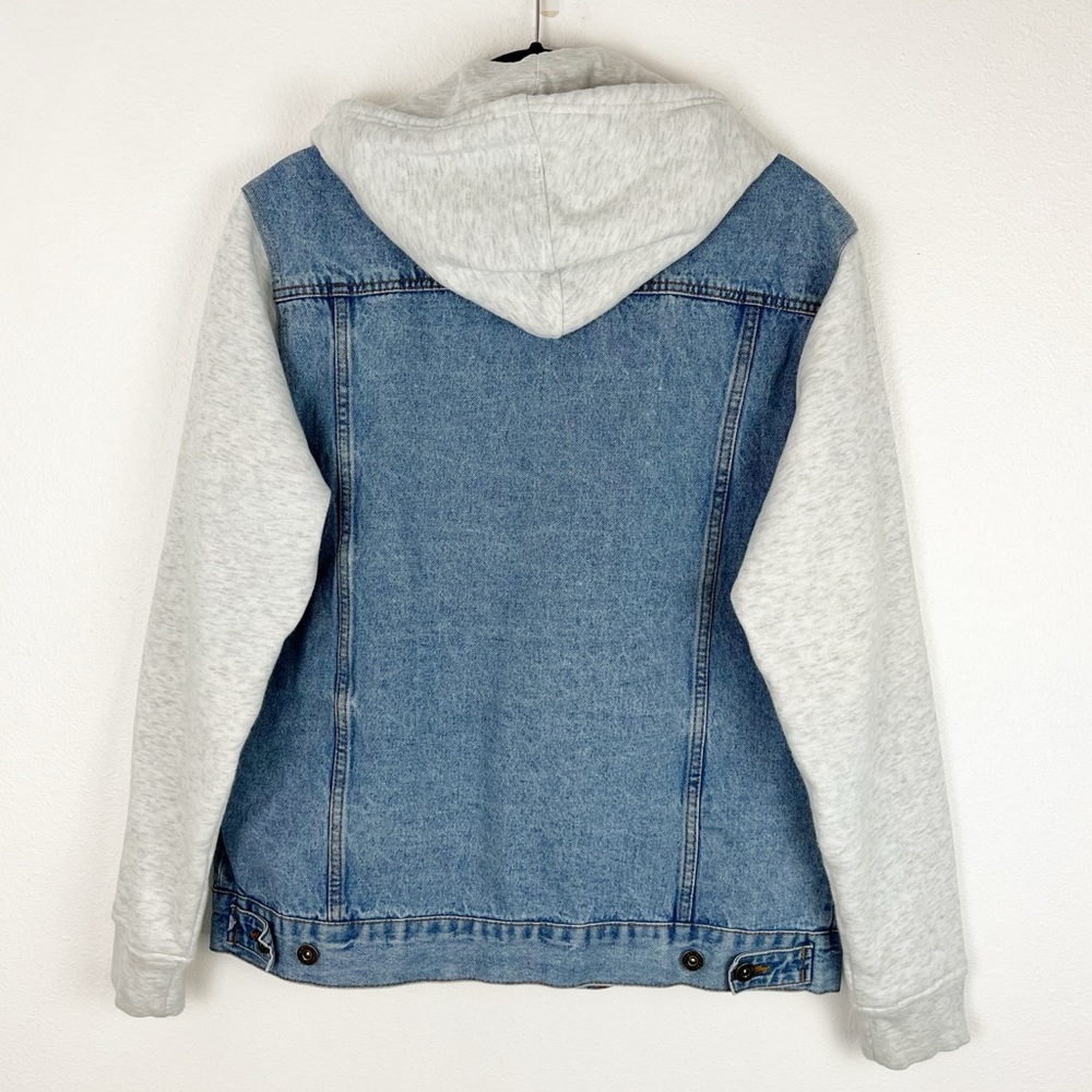Brooklyn Cloth Mens Jean Jacket Sweatshirt Hoodie Large - Picture 6 of 7